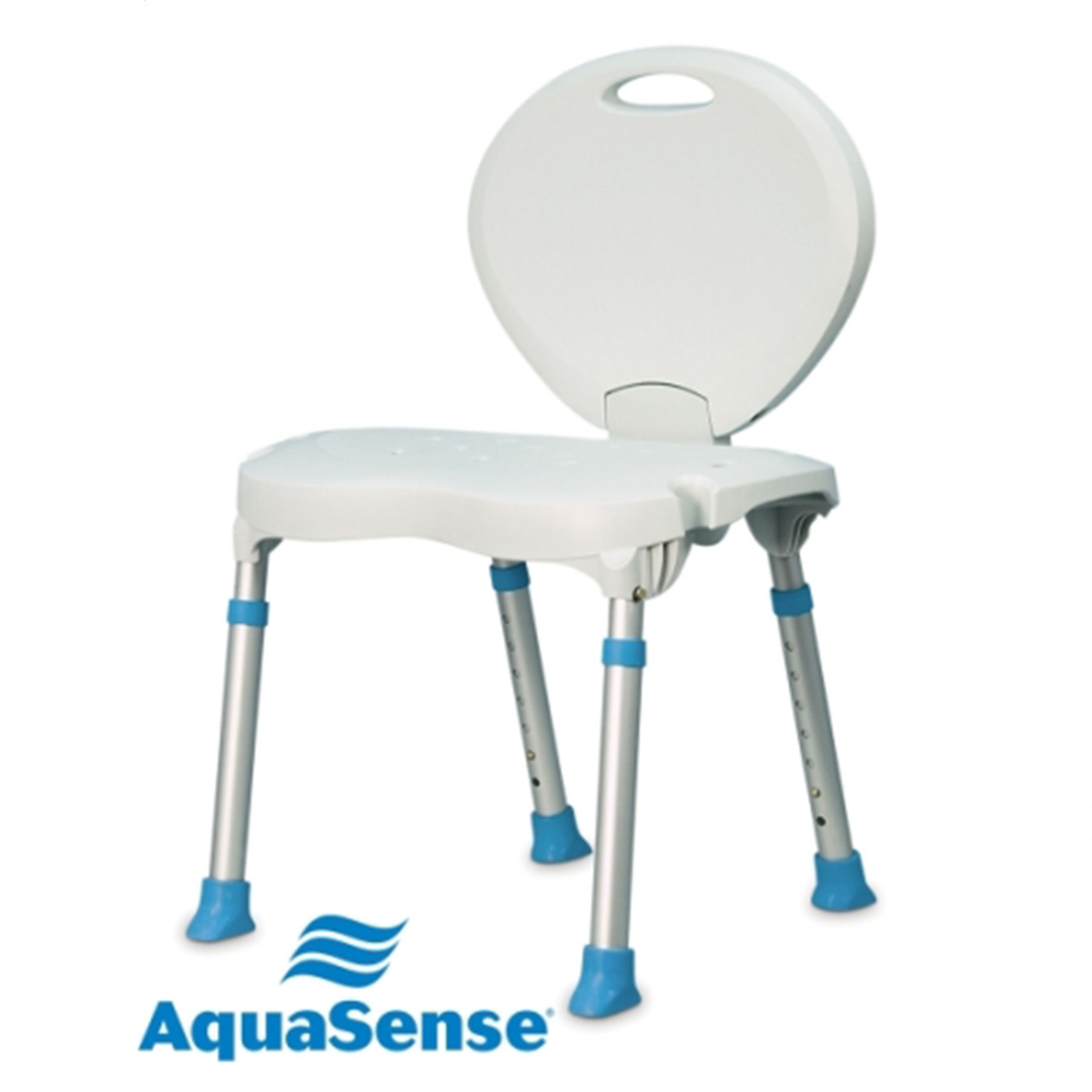 Buy AquaSense Ergonomic Folding Bath Bench with Back Bathroom Safety