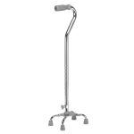 Quad Cane Small Base, Chrome