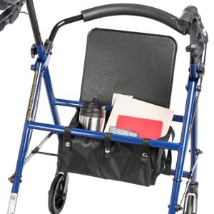 Drive Medical Steel Rollator Walker with 6" Wheels - Image 4