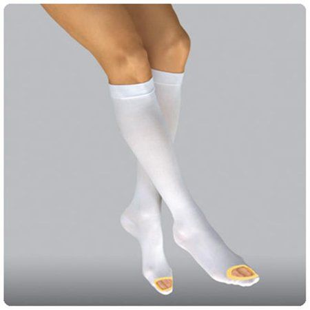 Anti-embolism Stocking T.E.D.™ Thigh High, White Inspection Toe - Suprememed