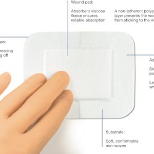 Leukomed Dressing 7238007 Sterile 7.2cm x 5cm, Box/5 - Image 3