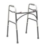 Bariatric Aluminum Folding Walker, Two Button