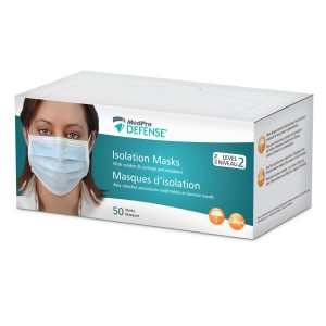 MedPro Defense® Isolation Masks with Earloops, Level 2