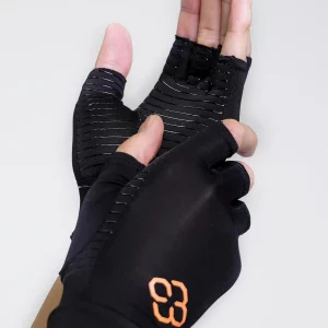 Copper 88 Half Finger Gloves, Medium