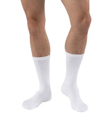 JOBST Sensifoot Diabetic Socks Crew White