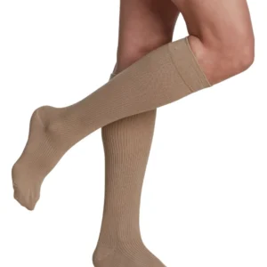 Sigvaris 15-20mmHg OTC: Casual Cotton Compression Socks for Women Colour Khaki - Image 1