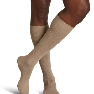 Sigvaris 15-20mmHg OTC: Casual Cotton Compression Socks for Men Colour Khaki
