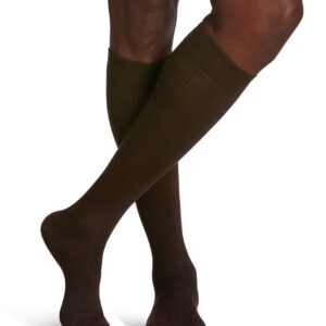Sigvaris 15-20mmHg OTC: Casual Cotton Compression Socks for Men Colour Brown - Image 1