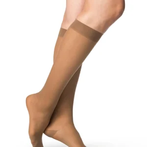 Sigvaris Sheer: 20-30mmHg Women's Knee High, Closed Toe Colour Cafe
