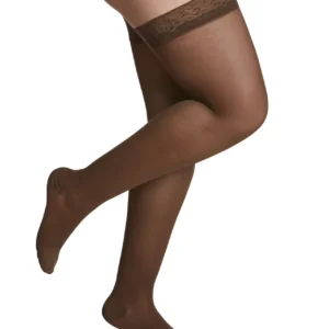 Sigvaris Sheer: 20-30mmHg Women's Thigh High Closed Toe Colour Mocha