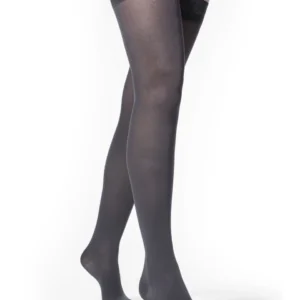 Sigvaris Soft Opaque: 20-30mmHg Women's Thigh High Closed Toe Colour Graphite