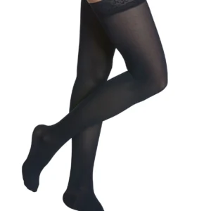 Sigvaris Soft Opaque: 20-30mmHg Women's Thigh High Closed Toe Colour Midnight Blue