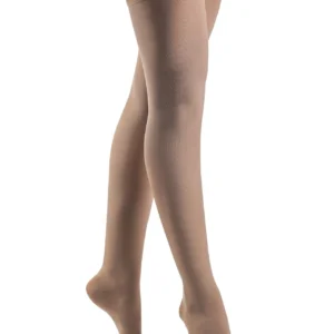 Sigvaris Soft Opaque: 20-30mmHg Women's Thigh High Closed Toe Colour Pecan