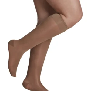 Sigvaris 15-20mmHg OTC: Sheer Compression for Women Knee High Colour Cafe