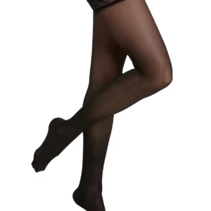 Sigvaris 15-20mmHg OTC: Sheer Compression for Women Thigh High Colour Black