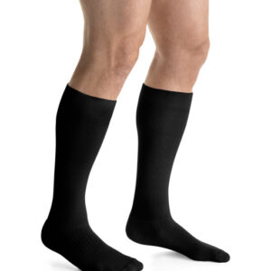 JOBST ActiveWear Compression Socks 15-20mmHg, Knee High, Closed Toe, Cool Black, Large Full Calf Unisex