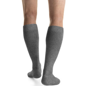 JOBST ActiveWear Compression Socks 15-20mmHg, Knee High, Closed Toe, Steel Grey, Large Unisex - Image 4