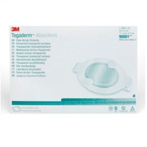Tegaderm 3M90802N Absorbent Clear Acrylic Dressing Rectangle 6" x 5.87" Box/10